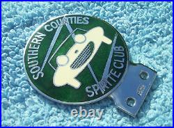 VINTAGE 1960s SOUTH COUNTIES SPRITE CLUB CAR BADGE AUSTIN HEALEY FROGEYE/BUGEYE