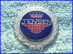 VINTAGE 1980s JENSEN OWNERS CLUB CAR BADGECLASSIC INTERCEPTOR/451/CV8/FF EMBLEM