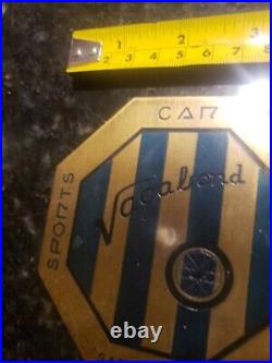 Vagabond Sports Car Club Brass Badge Emblem San Antonio Texas Rare 4