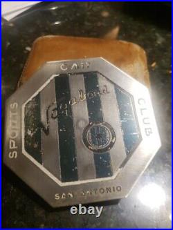 Vagabond Sports Car Club Metal Badge Emblem San Antonio Texas Rare 4