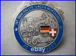 Very nice vintage INTERNATIONAL BMW RALLYE LACS & MONTAGNES 2003 Car Club Badge