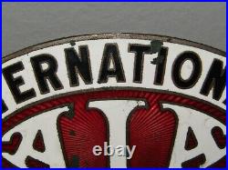 Vintage 1930s International Automobile Ass'n Porcelain AIA Club Automobile Badge