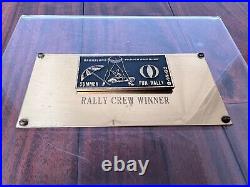 Vintage 1960 Bachelors Sports Car Club Rally Race Dash Emblem Badge Plate Plaque