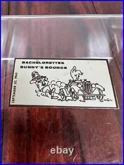 Vintage 1960 Bachelors Sports Car Club Rally Race Dash Emblem Badge Plate Plaque