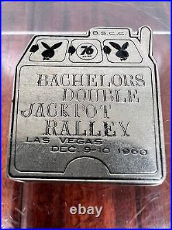 Vintage 1960 Bachelors Sports Car Club Rally Race Dash Emblem Badge Plate Plaque