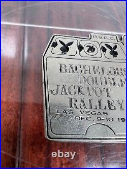 Vintage 1960 Bachelors Sports Car Club Rally Race Dash Emblem Badge Plate Plaque