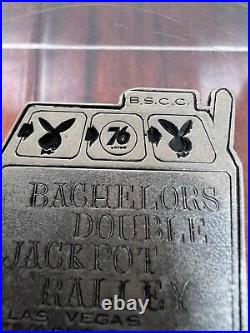 Vintage 1960 Bachelors Sports Car Club Rally Race Dash Emblem Badge Plate Plaque