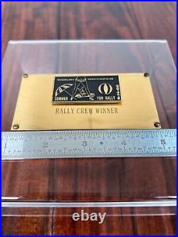 Vintage 1960 Bachelors Sports Car Club Rally Race Dash Emblem Badge Plate Plaque