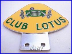 Vintage 1960's Club Lotus Car Badge Emblem Insignia by Marples Beasley Ltd