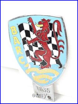 Vintage 50's BRITISH AUTOMOBILE RACING CLUB (BARC) AUTO BADGE MARPLES & BEASLEY