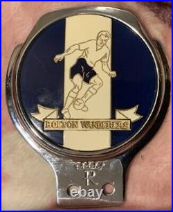 Vintage 60's'Bolton Wanderers' Football Club Metal Car Badge Super Condition