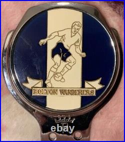 Vintage 60's'Bolton Wanderers' Football Club Metal Car Badge Super Condition