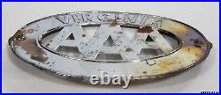 Vintage AAA Virginia Auto Bumper Trunk Badge Motor Club Services Emblem