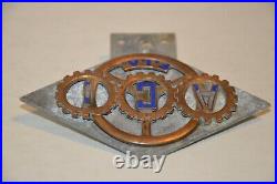 Vintage ACI Automobile Club Italy F. I. A. Car Badge Lorioli Milano-Roma RARE