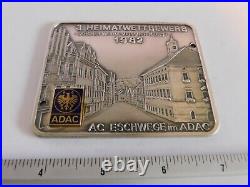 Vintage ADAC Automobile Car Club Metal Grille Badge Logo Emblem Sign Shield 679