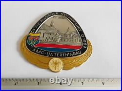 Vintage ADAC German Automobile Club Porcelain Enamel Metal Car Grille Badge Sign