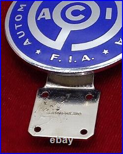 Vintage AUTOMOBILE CLUB D'ITALIA Italy ACI Italian Car Badge Enamel