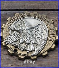 Vintage AUTOMOVILE CLUB DE CHILE Auto Car Club Badge Eagle Emblem