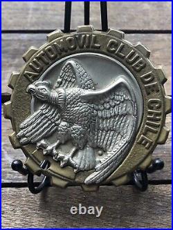 Vintage AUTOMOVILE CLUB DE CHILE Auto Car Club Badge Eagle Emblem