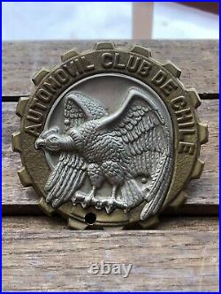 Vintage AUTOMOVILE CLUB DE CHILE Auto Car Club Badge Eagle Emblem