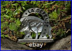 Vintage Automobil Car Club Badge # La Defense Individuelle Et Automobile France