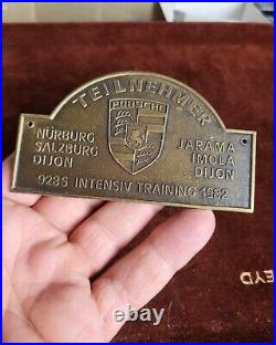 Vintage Automobile Car Club Badge # Porsche 928s Rally Meeting Participant 1982