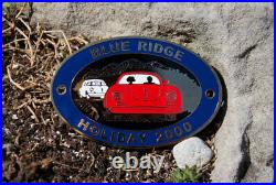 Vintage Automobile Car Club Badge # Porsche Rally Blue Ridge Mountains USA 2000