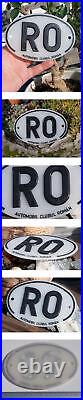 Vintage Automobile Radiator Car Plate / Badge # Automobile Club Romania Roman