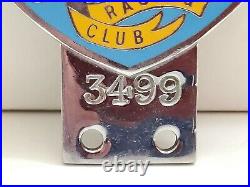 Vintage Barc British Automobile Racing Club Auto Car Badge Marples & Beasley Exc