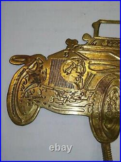 Vintage Car Club Of India Old Brass Metal Badge Monogram Emblem Rolls Royce Rare