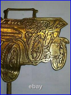 Vintage Car Club Of India Old Brass Metal Badge Monogram Emblem Rolls Royce Rare