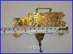 Vintage Car Club Of India Old Brass Metal Badge Monogram Emblem Rolls Royce Rare