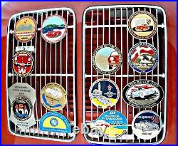 Vintage Classic Porsche Automobile Tour Rally Club Radiator Grille Badges # 511