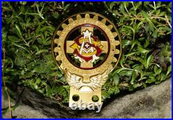 Vintage Enamel Automobile Car Club Badge # Automobile Club Suisse Switzerland