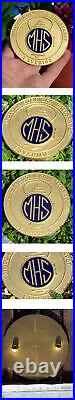 Vintage Enamel Automobile Car Club Badge # Historic Motor Club Sällskapet Sweden