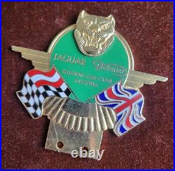 Vintage Enamel Automobile Car Club Badge # Jaguar Daimler Saloon Club Austria