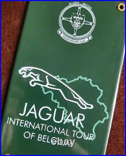 Vintage Enamel Automobile Car Club Badge # Jaguar Int. Tour Of Belgium 1998