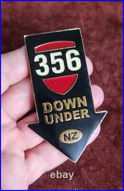 Vintage Enamel Automobile Car Club Badge # Porsche 356 Down Under New Zealand