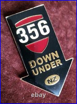 Vintage Enamel Automobile Car Club Badge # Porsche 356 Down Under New Zealand