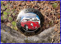 Vintage Enamel Automobile Car Club Badge # Porsche 356 Registry Akron Ohio 2016