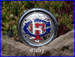 Vintage Enamel Automobile Car Club Radiator Badge # Tcf Touring Club France