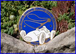 Vintage Enamel Automobile Car Radiator Badge # Rally Lignieres Lake Constance 65