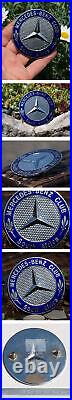 Vintage Enamel Automobile Radiator Car Badge # Mercedes Benz Club South Africa