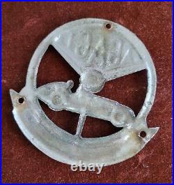 Vintage Enamel Automobile Radiator Car Club Badge # Agaci France