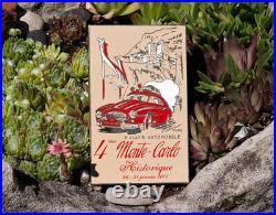 Vintage Enamel Radiator Car Badge # Rally Monte Carlo Monaco Historique 2001