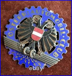 Vintage Enamel Radiator Car Club Badge # Automobile Club Austria Österreich