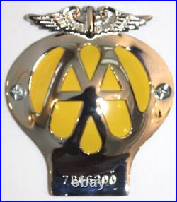 Vintage Flying Aa British Car Club Badge