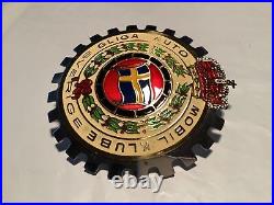 Vintage Gliga Auto Mobil Klube Sverige Car Club Grille Badge Mint! NOS