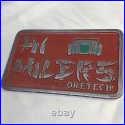 Vintage HI MILERS ORETECH CAR CLUB PLAQUE Badge Ornament Nameplate Plate Auto