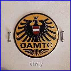 Vintage Oamtc Enamel Car Badge Automobil Motor Touring Club Austria Österreich